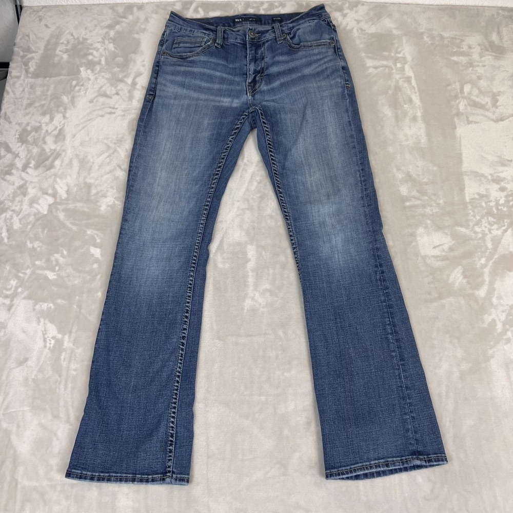 Buckle BKE Fulton Jeans Mens 31x34 (Fits 29x30)  Bootcut Stretch Western Whisker